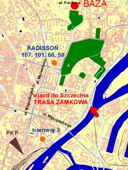Mapa z lokalizacj bazy